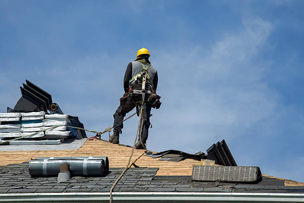Professional Roofing technician working in Portage, MI